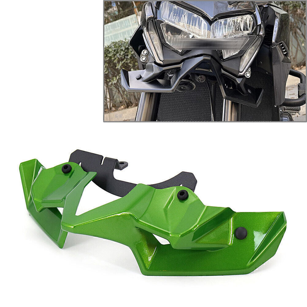 Green Downforce Spoilers Wing for Kawasaki Z900 2020 2021-2022