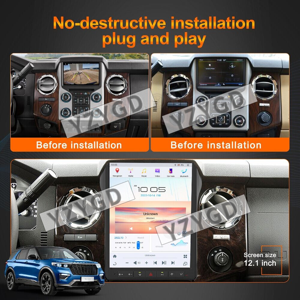 Android Car Radio CarPlay Screen for Ford F250 F350 2013 2014 Stereo Receiver