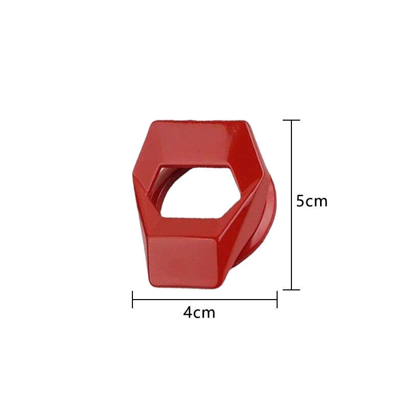 1PC Red Car Engine Start Stop Push Button Switch Cover Trim Accessories