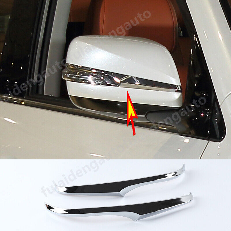 for LEXUS LX570 2016-2021 ABS Chrome Rearview Side Mirror Cover Trim Decor Strip