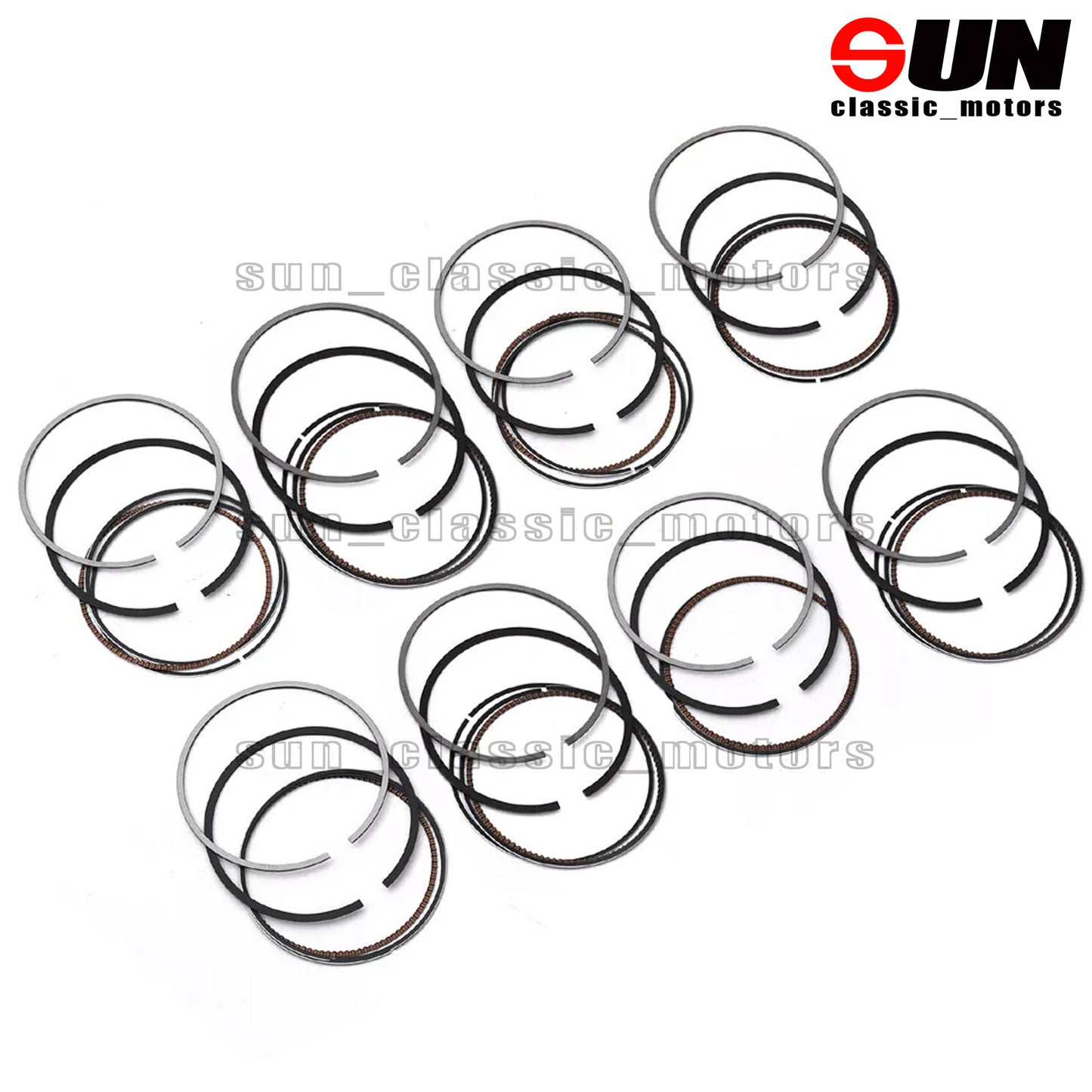 STD 8x Piston Rings Set For 550i 650i 750i X5 X6 F10 F06 F12 F13 N63B44 4.4T
