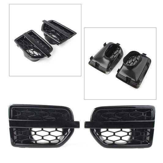 Plastic Side Grille Air Intake Fender Vents Black For 2010-2016 for Land Rover LR4