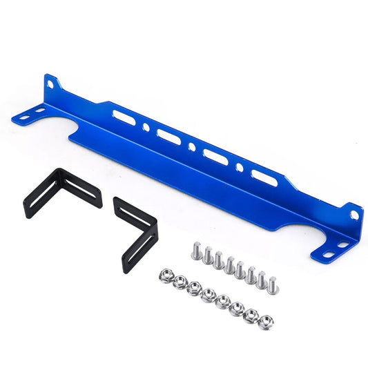 Blue Universal Aluminum Engine Oil Cooler Radiator Adapter Mounting Bracket