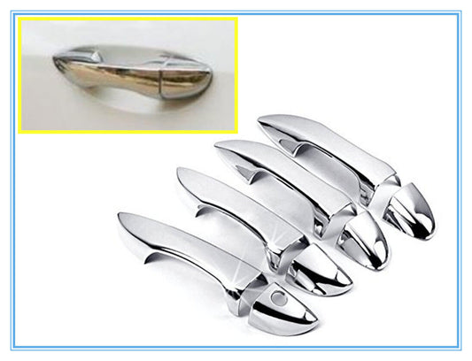 For 14-19 for Toyota for Corolla ABS Chrome Outside Door Handle Moulding Cover Trims 8X