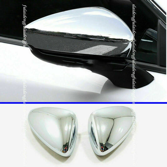 for Mazda CX-30 20-2022 Chrome Exterior Side Rearview Mirror Cover Trims Wing