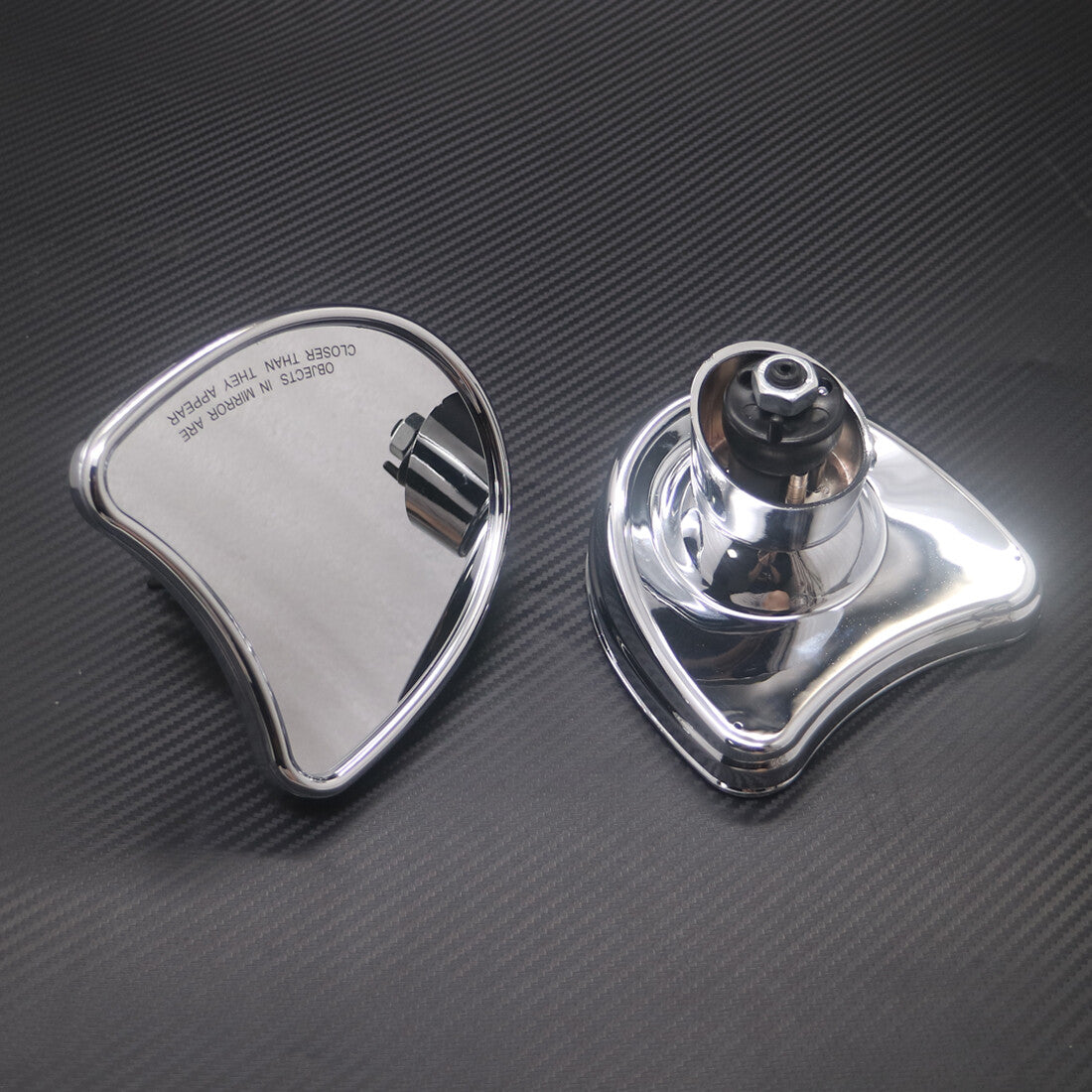 Chrome Batwing Fairing Mount Mirror for Harley Touring Electra Glide 2014-2016 Q