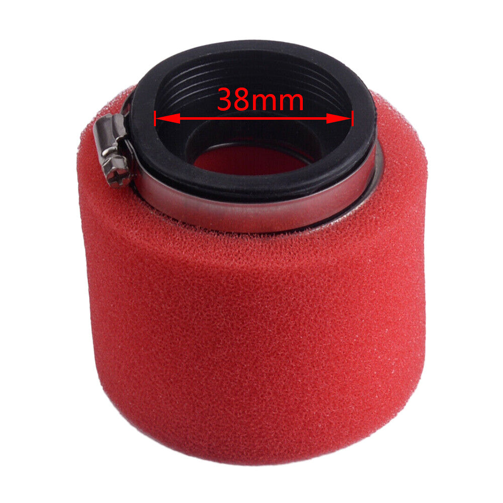 New Air filter 38mm Red Straight Head Fits Dirt Bikes Quad Bikes ATV Buggy Front Q