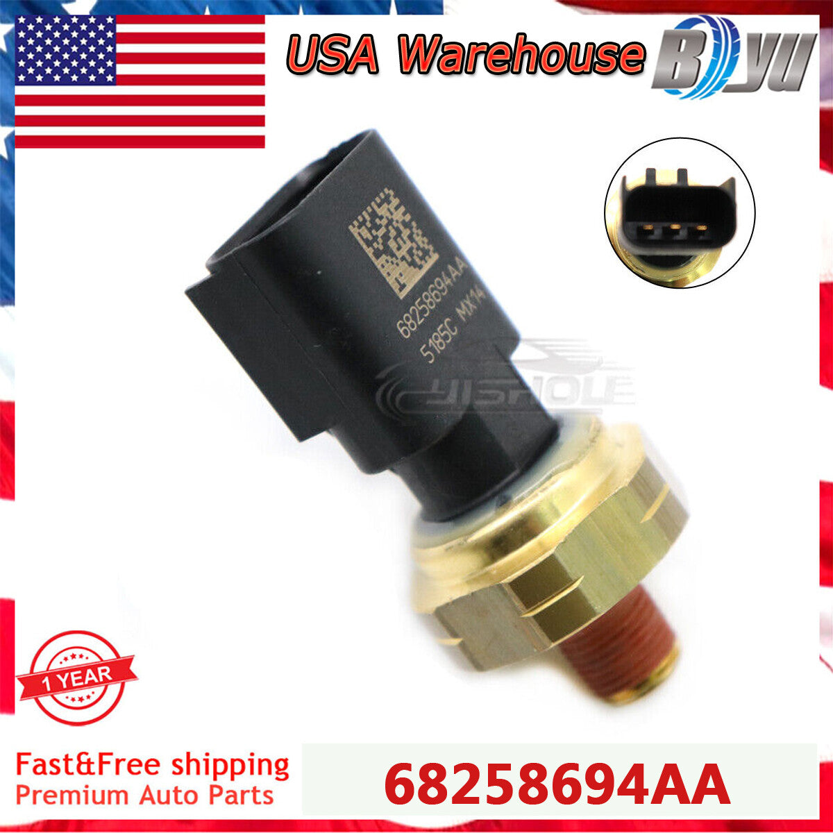 New 68258694AA Engine Oil Pressure Switch Sender Sensor for Jeep for Dodge for Chrysler