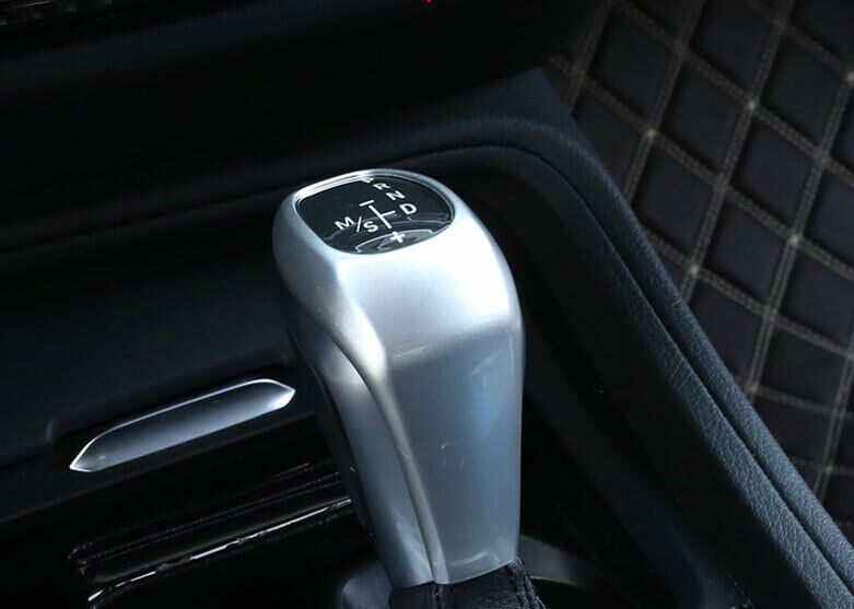 for BMW X1 F48 2016-2019 ABS Silver Gear Shift Knob Shifter Lever Cover Trim 1X