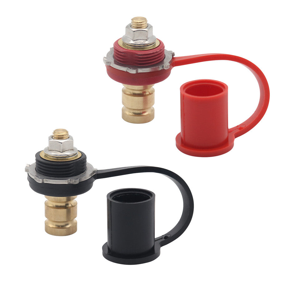 2-Pack 250A 48V DC Battery Charger Rear End Pin Connector Terminals for Cars and Boats n