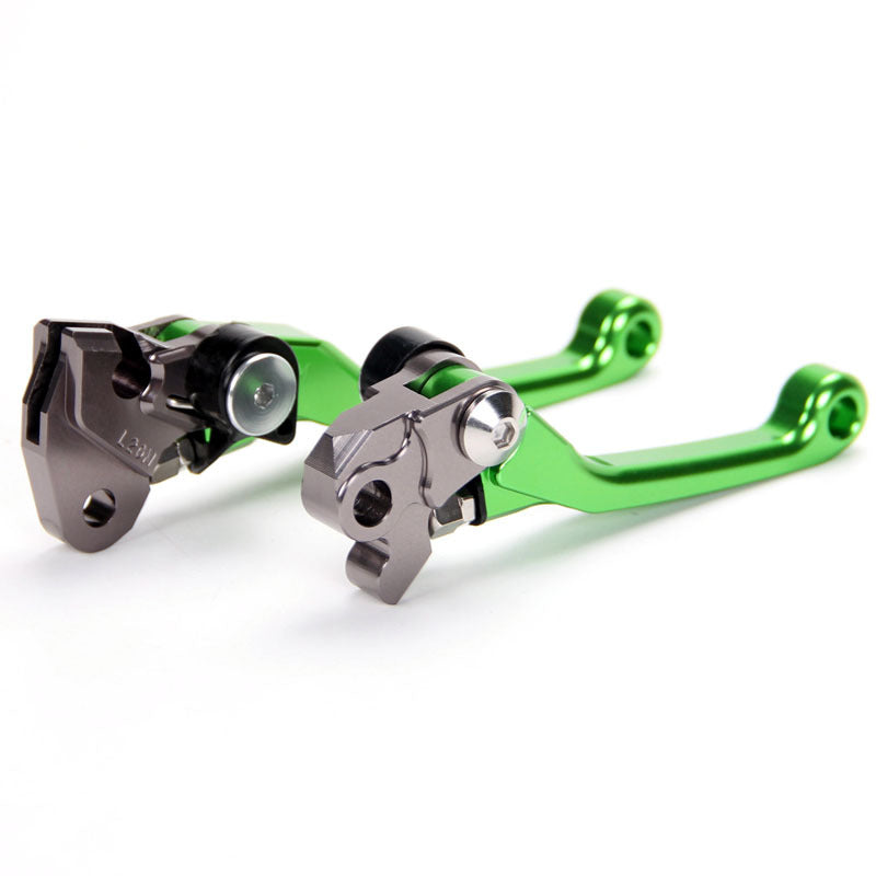 for Kawasaki KX 250F 450F 2006-2012,Green dirtbike Brake Clutch Levers