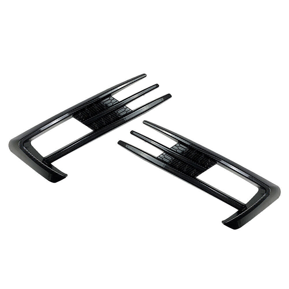 Fog Light Lamp Cover Bumper Grille Trim for VW for Golf 7 MK7 2013-2016 Carbon fiber