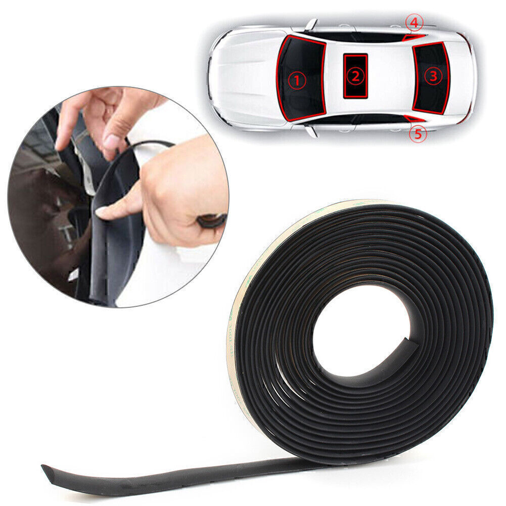 5m Seal Strip Trim For Car Front Rear Windshield Sunroof Weatherstrip Rubber Q