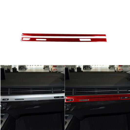 Carbon Fiber Center Control Panel Cover Trim for Suzuki Grand Vitara 2010-2013 v