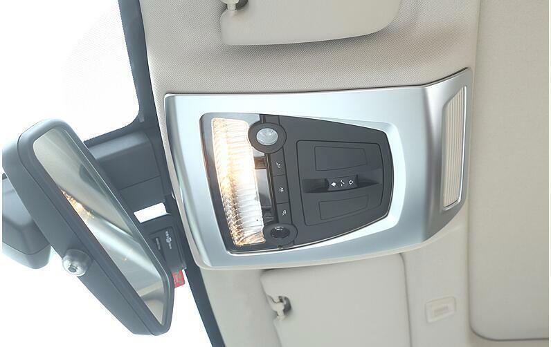 for BMW X3 F25 2011-2017 ABS Silver Front Reading Light Lamp Frame Molding Trim