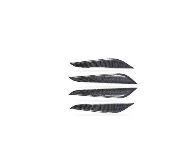 for Cadillac CT4 CT4-V 2020-2023 Carbon Fiber Inner Door Panel Cover Trim 4pcs