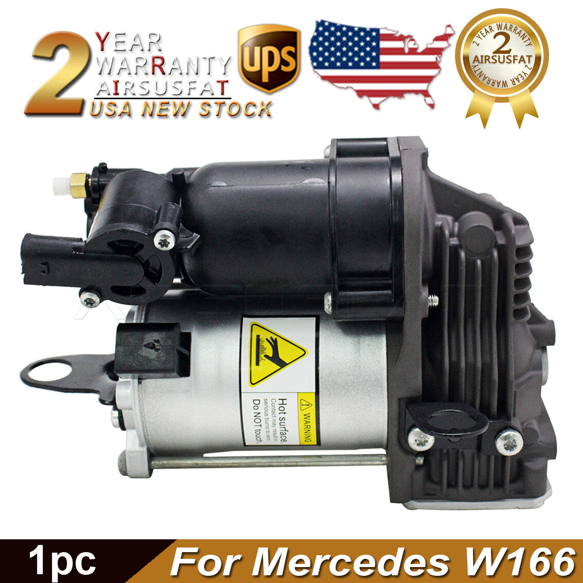 Air Suspension Compressor Pump for Mercedes W166 X166 ML350 GL450 GL550 US Stock