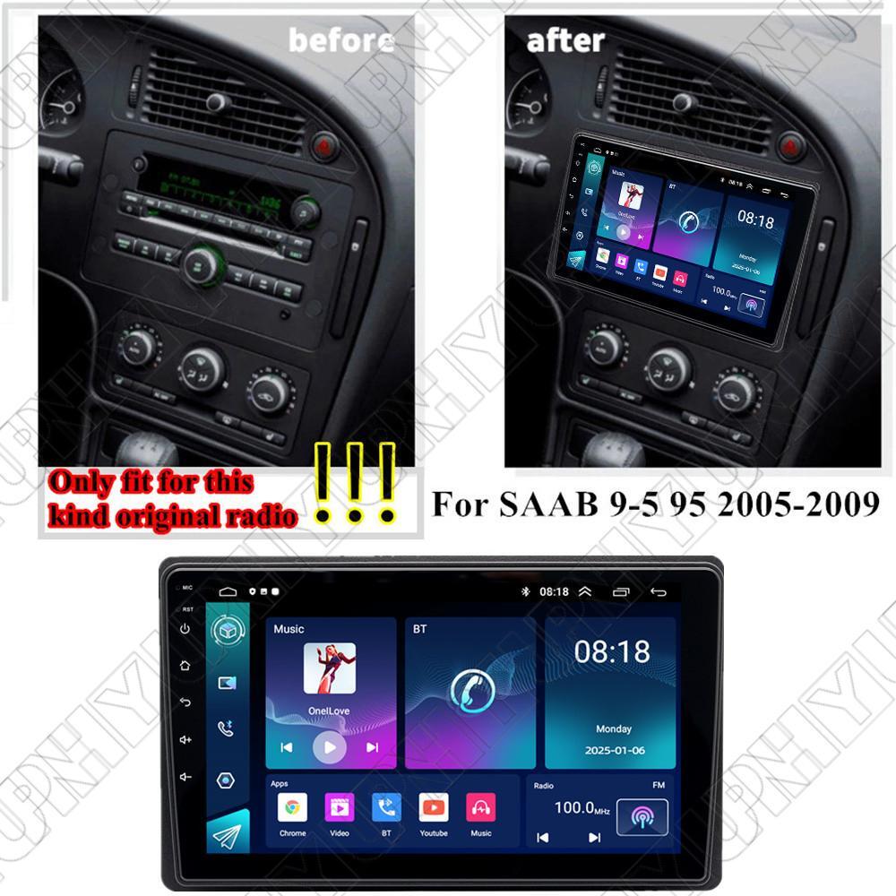 9 For 2005-09 for Saab 9-5 95 Carplay 4+32GB Stereo Radio GPS Nav Head Unit Wifi FM