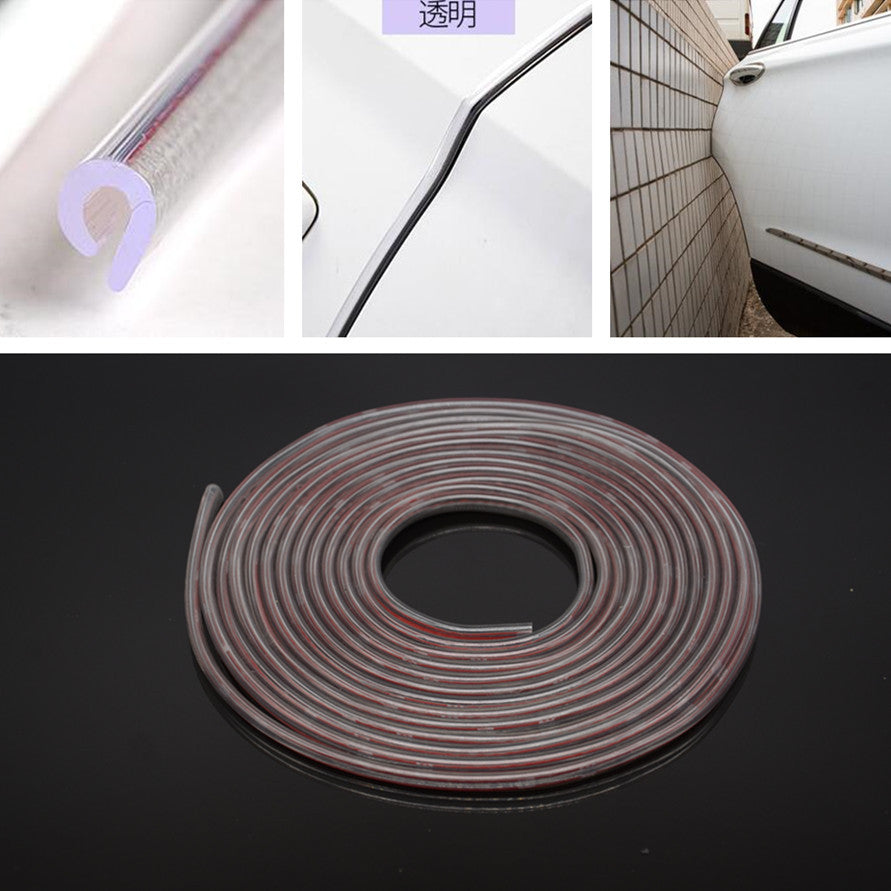 Car Anti-Rub Door Edge 5m Strip Invisible Protection Anti-collision Transparent