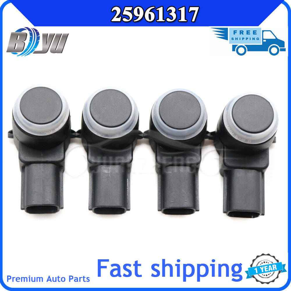 For GMI 15239247, reverse backup parking bumper park assist sensor, brand new 4-piece set - v