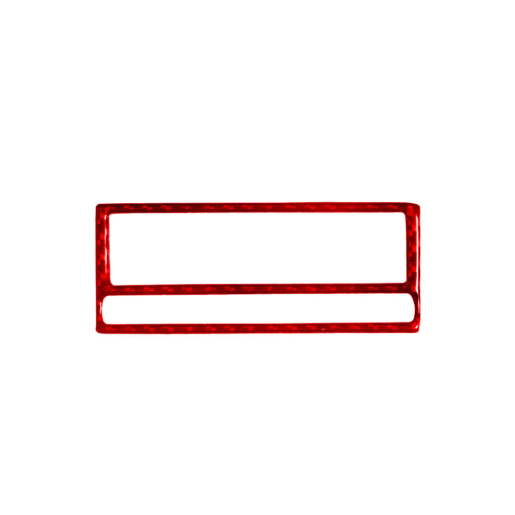 10Pcs Red Carbon Fiber Gear Shift Panel Decorative Cover Trim for Camry v