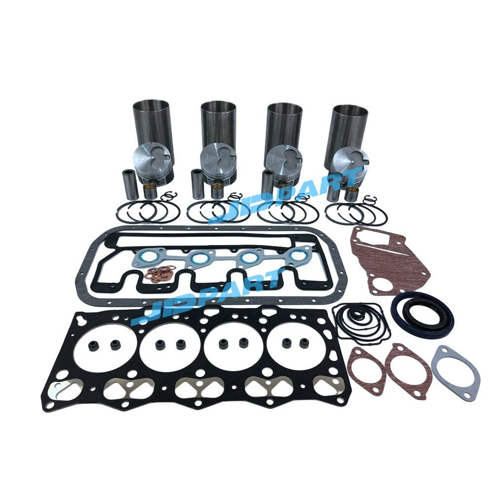 4LE1 Cylinder Liner Kit with Gasket for Isuzu Excavator Engine Parts -
