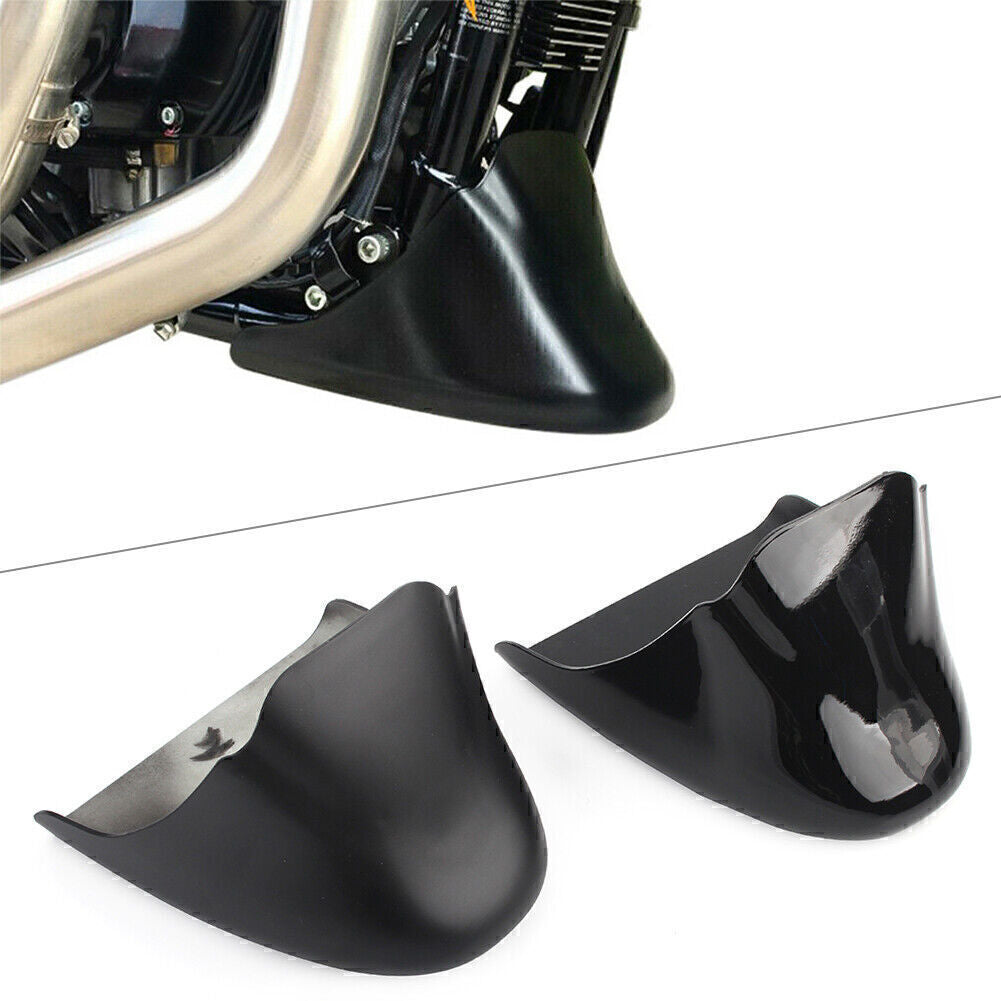 for Harley Sportster 883 XL883C XL1200C C Front Chin Fairing Spoiler Black