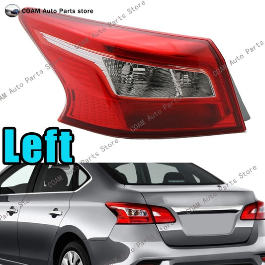 Left LED taillight for Nissan Sentra 2016-2018 turn signal lights.