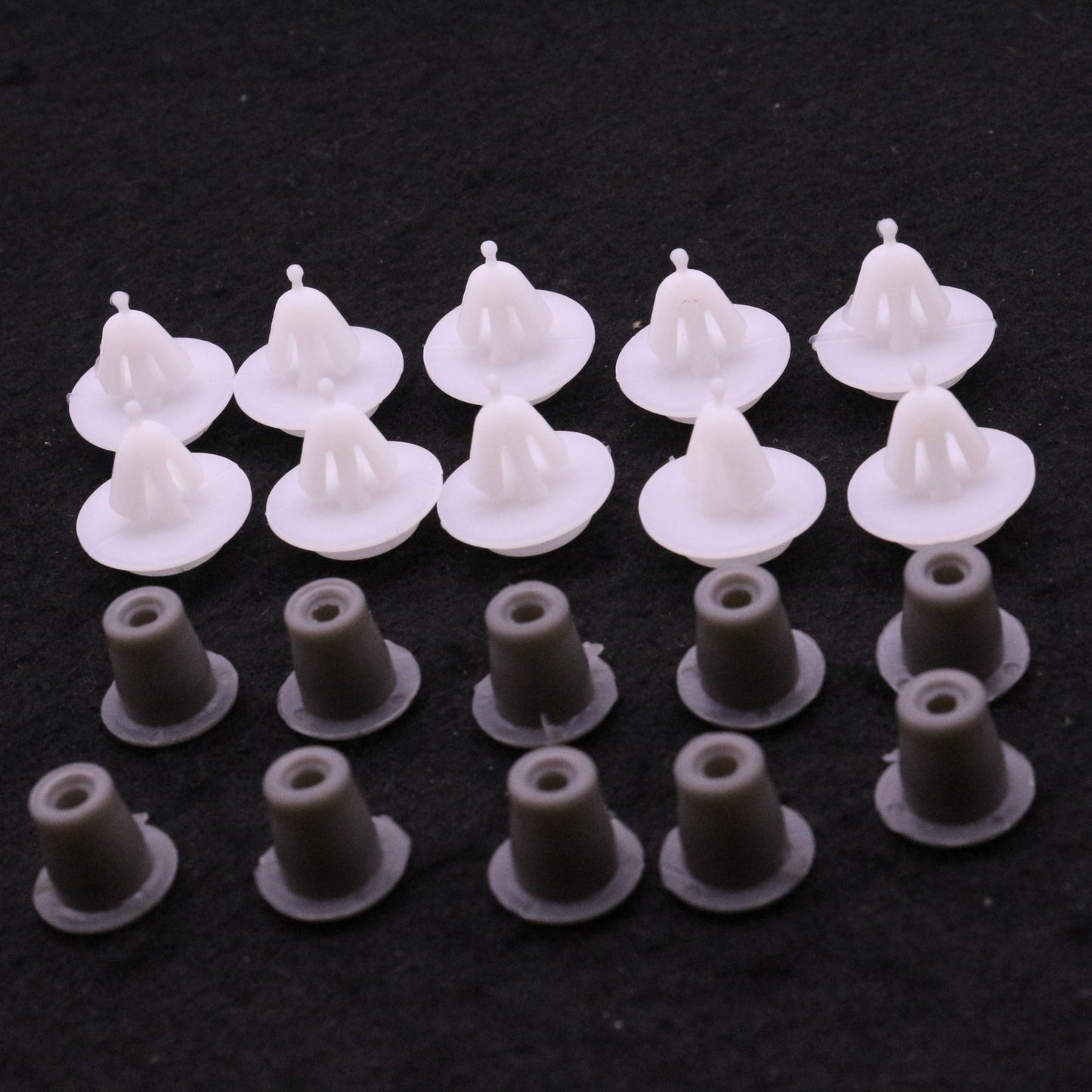 10 Pcs Door Trim Fastener with Rubber Grommet for Audi for Volkswagen 357-853-575