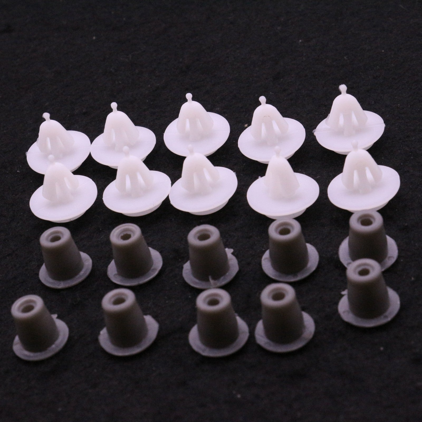 10 Pcs Door Trim Fastener with Rubber Grommet for Audi for Volkswagen 357-853-575