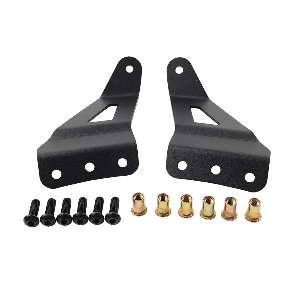 2Pcs Upper Roof A-Pillar Light Bar Stand Mounting Bracket Holder Off Road