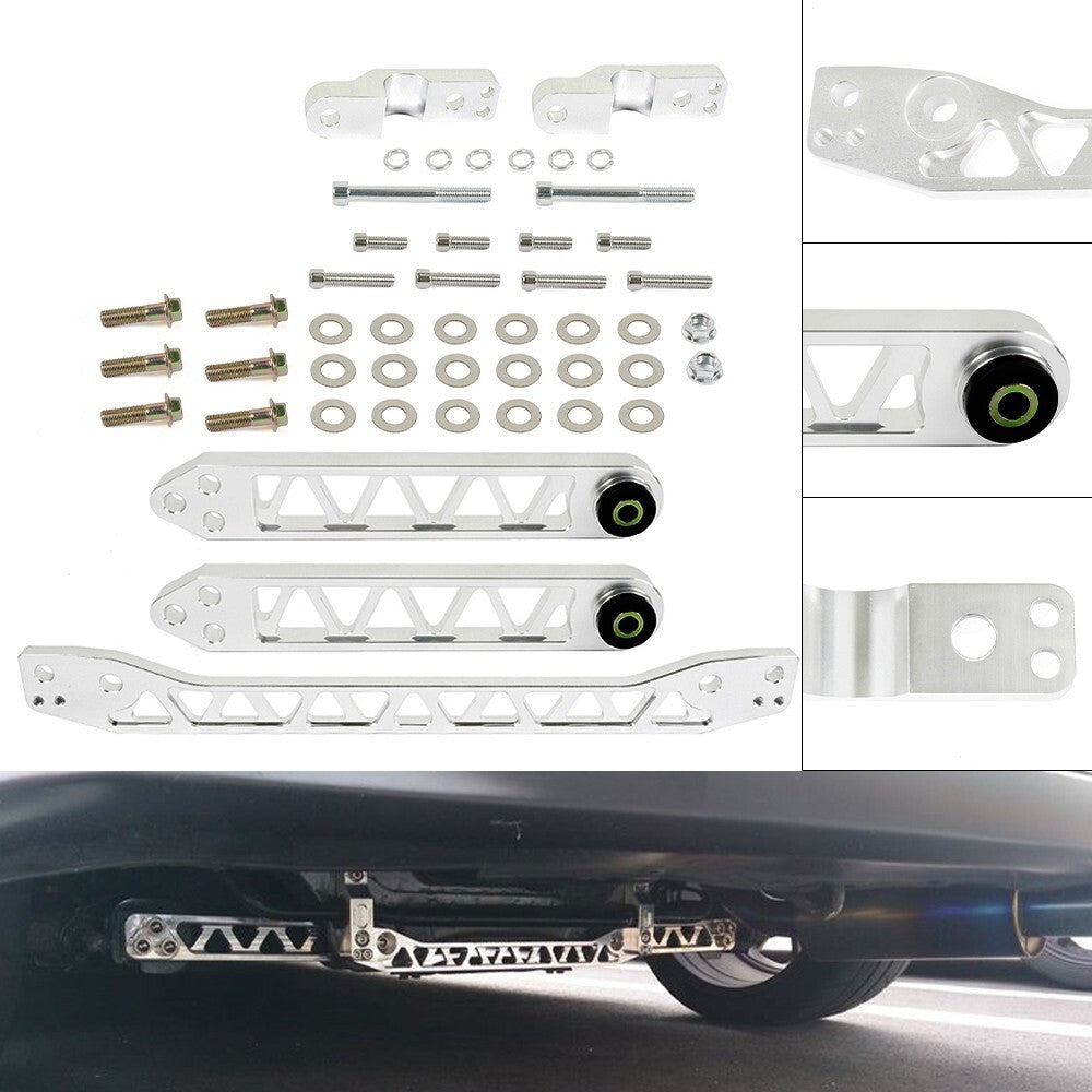 Silver Rear Lower Control Arms Subframe Brace for Honda for Civic 01-05 DX ES LX EX Q