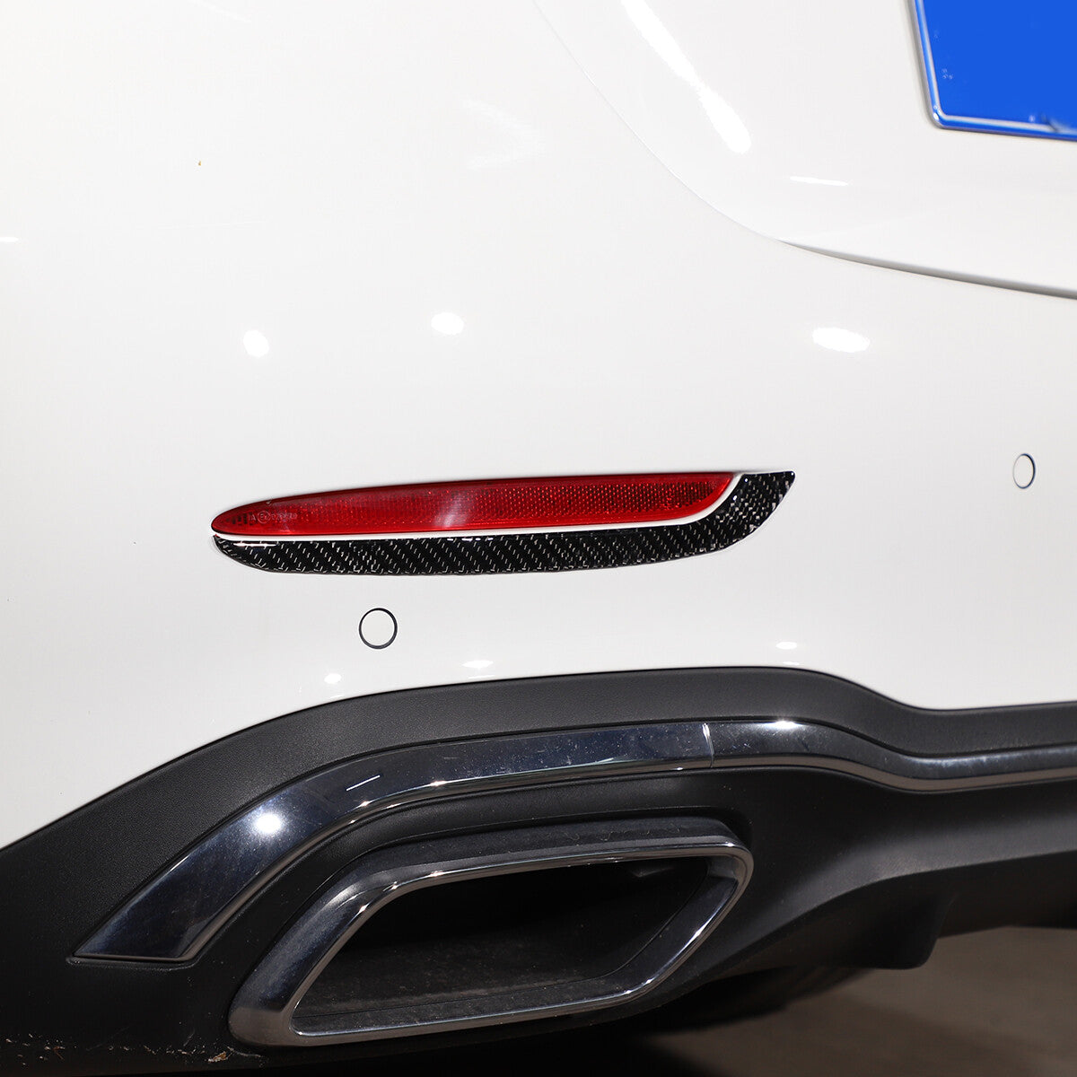 2-Pack Carbon Fiber Taillight Stickers for C-Class 2022 & 2023 n