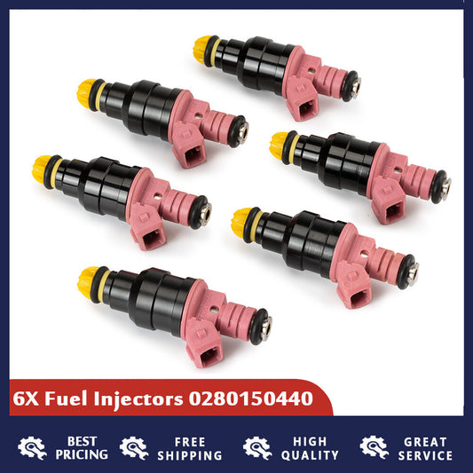 6-piece fuel injector kit for BMW 328i, 328is, 528i, Z3, M3 2.8L, 3.2L. 0280150440