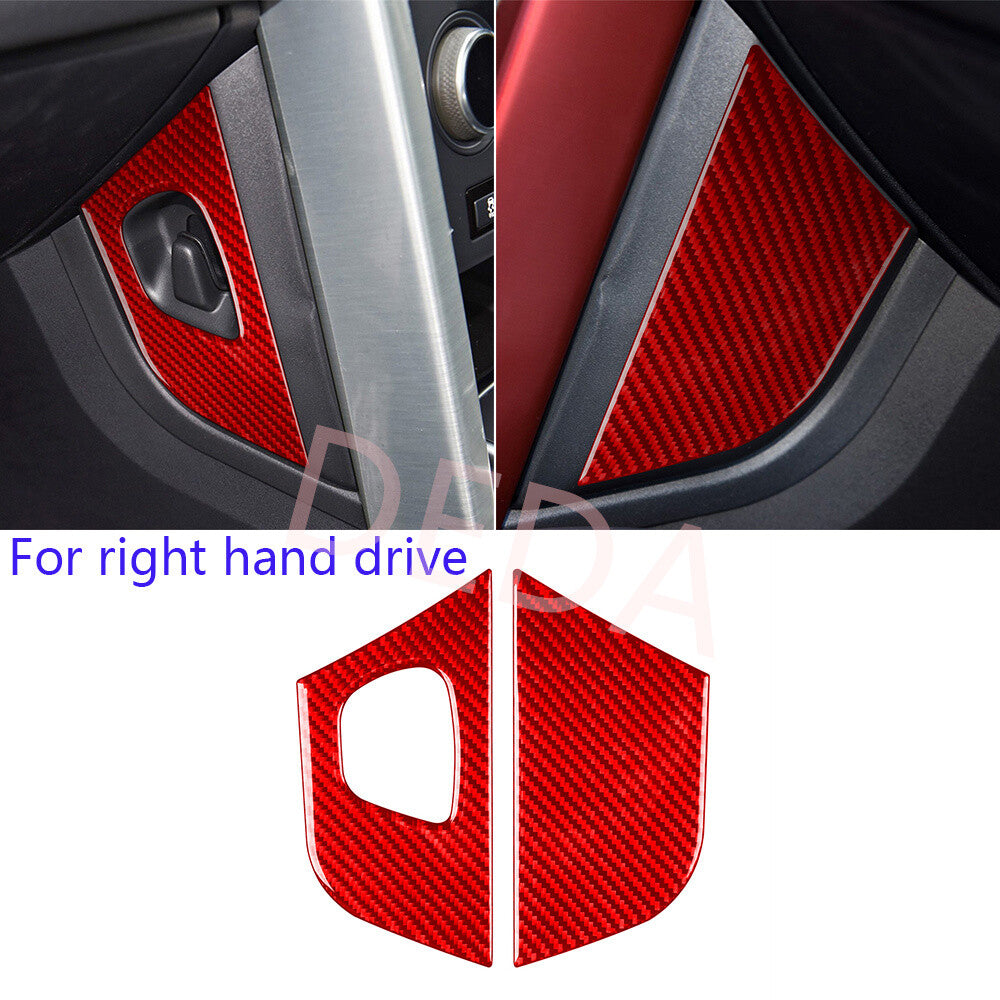 RHD Red Carbon Center Console Side Trim for Land Rover Discovery Sport 2015-2019