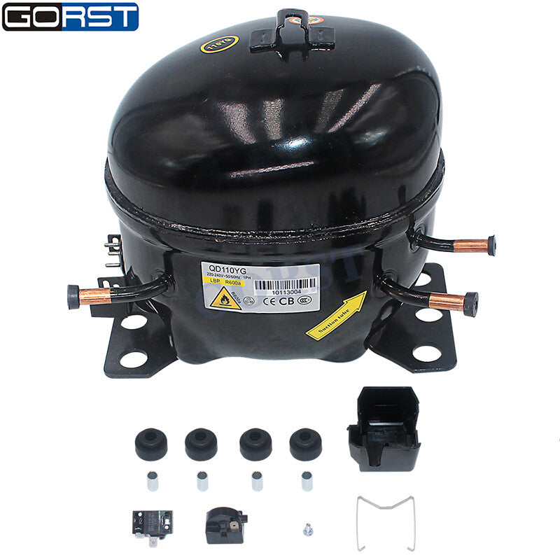 220V 240V R600a Car Refrigeration Air Compressor Fridge Freezer Marine Solar v