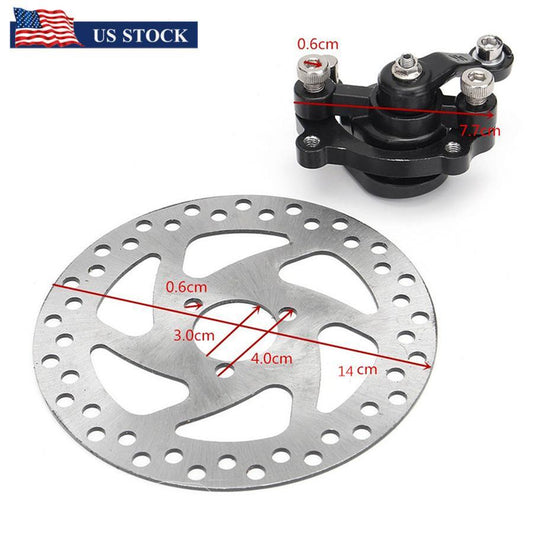 Rotors Rear Disc Brake Caliper For Electric Scooter ATV Gas for Mini Dirt Bike ATV Q