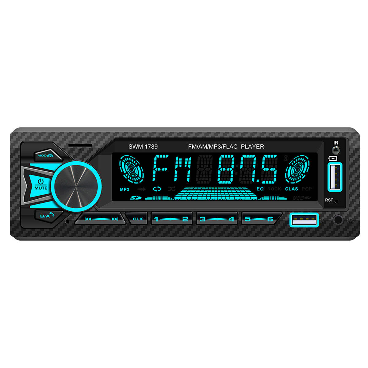 Car Radio Audio Single DIN Bluetooth Stereo MP3 Player FM Receiver Built-in Kit n