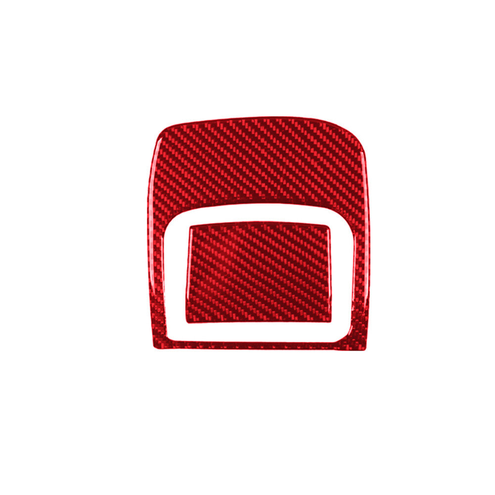 3X Red Carbon Fiber Front Steering Wheel Cover Kit for Subaru Forester 2013-2018 v