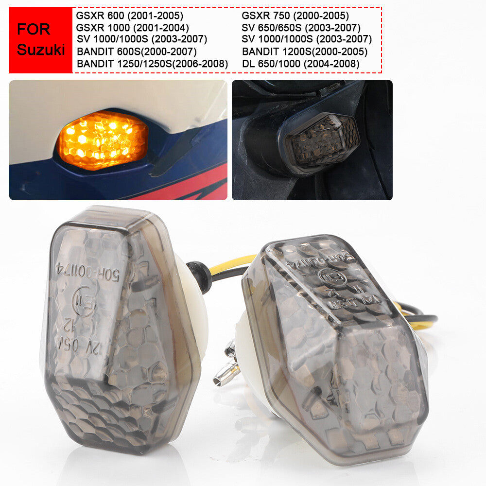 Flush Mount Turn Signal LED Light Blinker for Suzuki GSX R 600 750 GSXR 1000