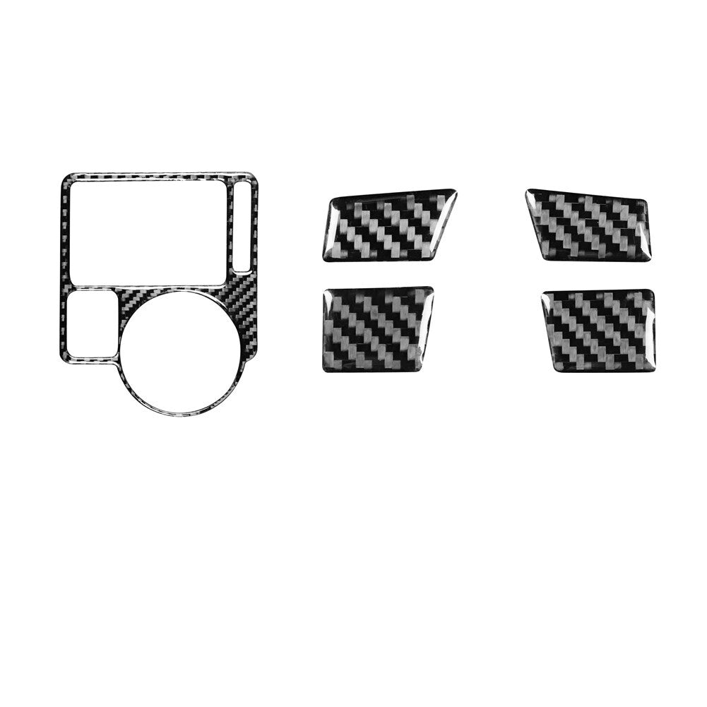 Red Carbon Fiber Shifter Console Side Cover Trim for Lexus RX330 RX350 2004-2009 v