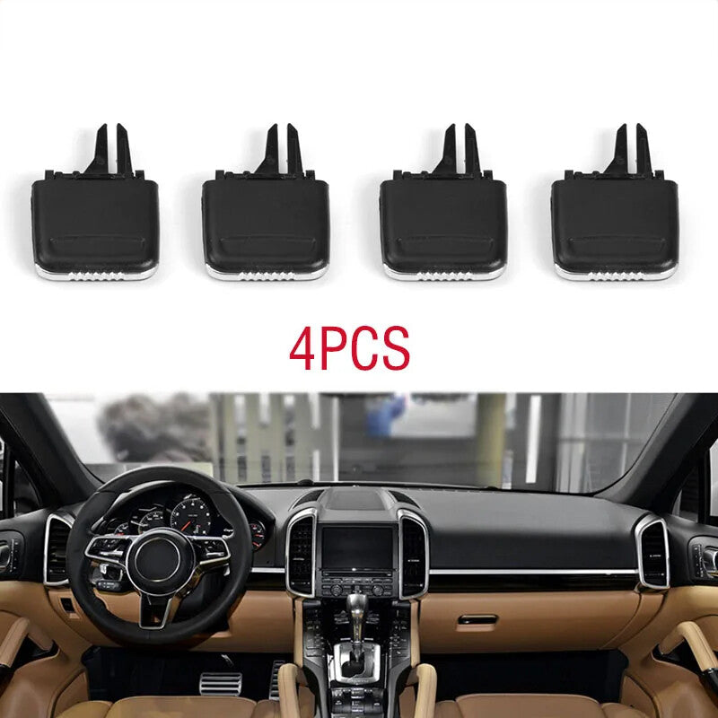 4-Piece Front Air Conditioning Socket Air Conditioning Label Clip for Porsche for Cayenne 2010 - 2017 Q