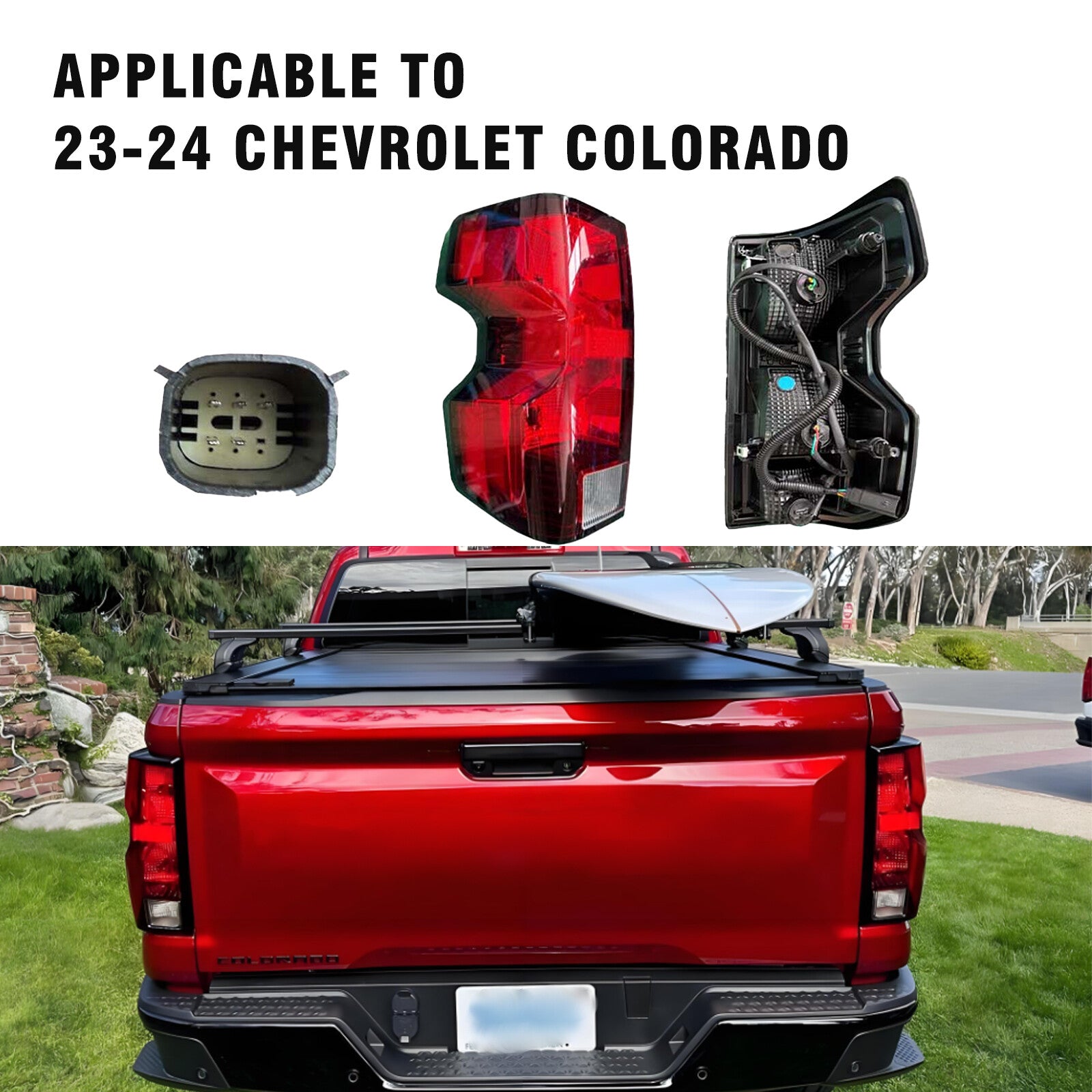 1-piece LED taillight for left side of driver 85651744, suitable for 2023-2024 Colorado 3004490
