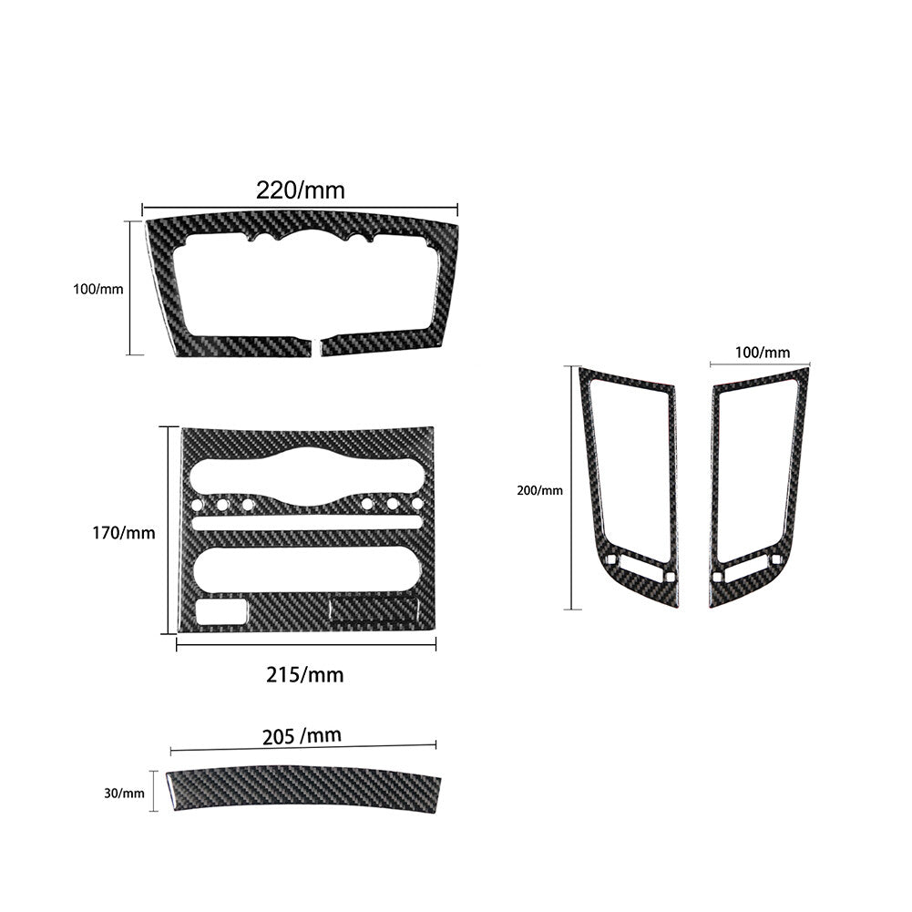 4x Carbon Fiber Window Lift Switch Panel Cover Trim for Honda Odyssey 05-10 Red v