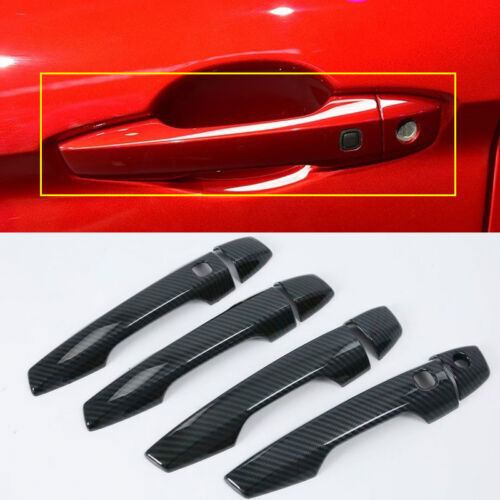 for Mitsubishi Eclipse Cross 2018-2022 Carbon Fiber Outer Door Handle Cover Trim