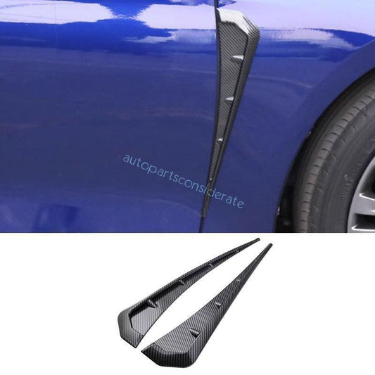 for Toyota for Corolla 14-19 Carbon Fiber Air Wing Vent Side Fender Cover Trim 2P