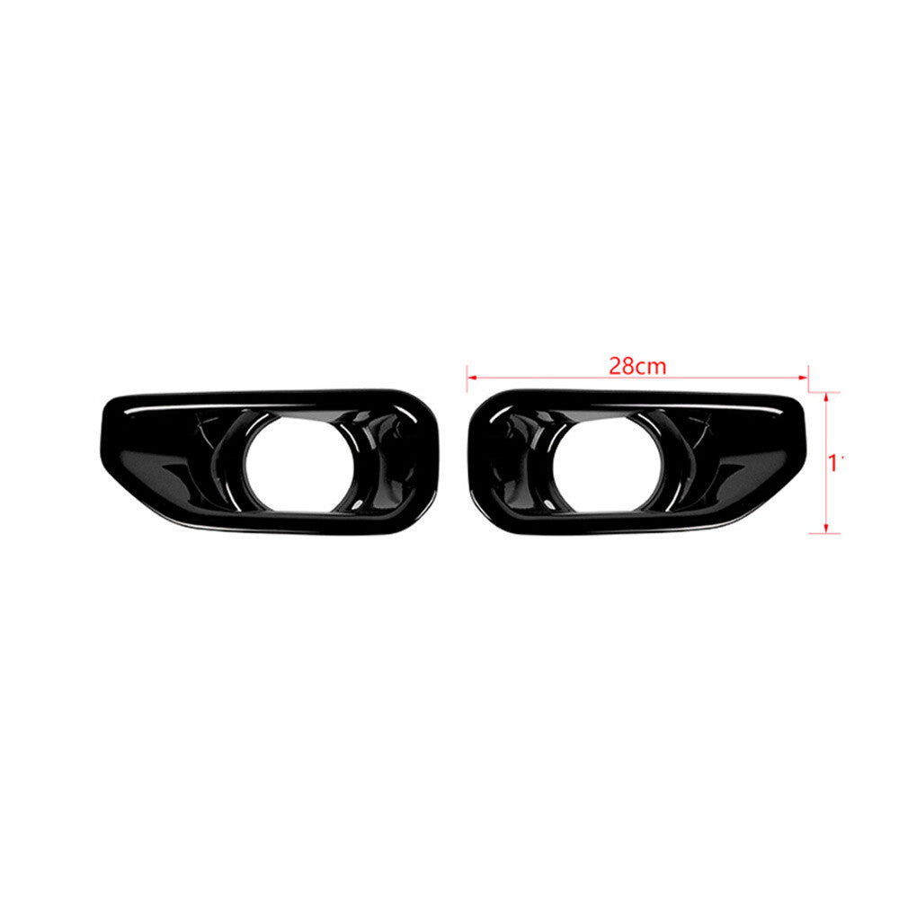 for Jeep for Wrangler JL JT Gladiator 2018+ Black Front Bumper Fog Lamp Light Cover