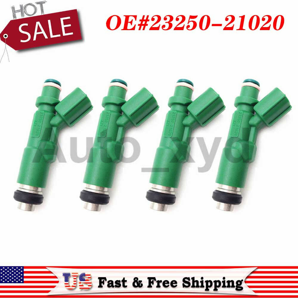 4x Fuel Injector 23250-21020 New Set for Toyota Prius Echo for Scion xA xB 1.5L l4