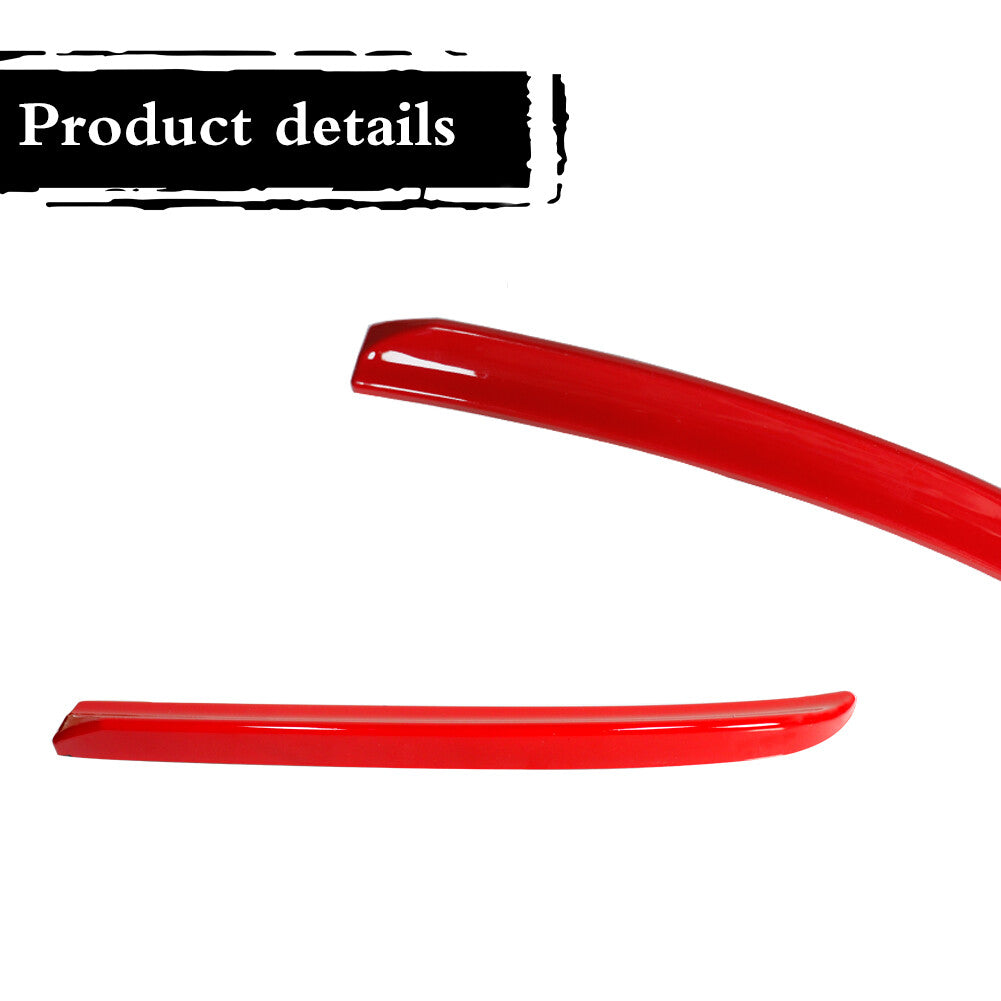 Sporty red rear wing trim, extended lip stud for 2014+ for Mini F56 F55 S/JCW Q