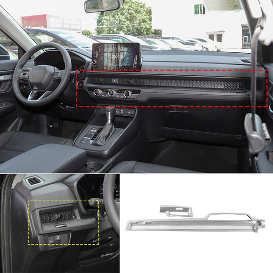 Silver Matte Central Console Dashboard Strip Trim for Honda CRV CR-V 2023-2024 n